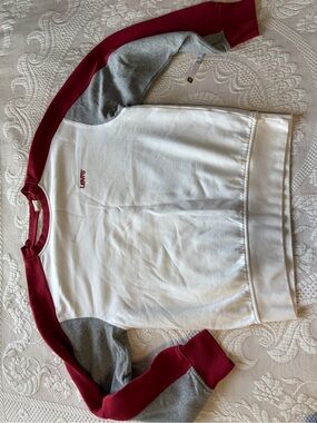 Levi's Men's XS embroidered Crewneck Sweatshirt casual chunky classic iconic